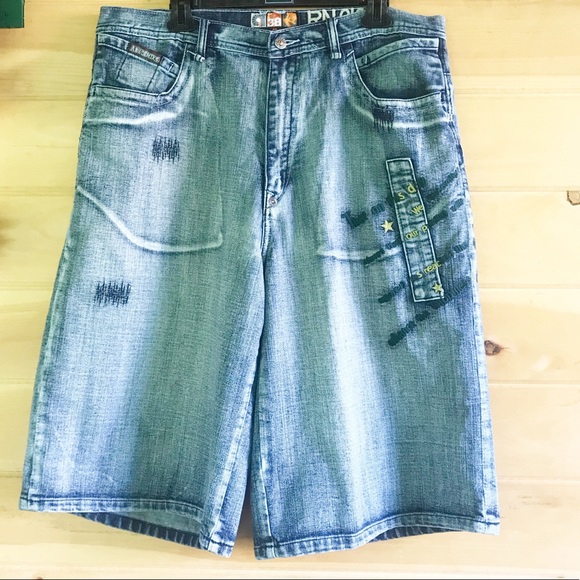 Akademiks Other - Akademiks embroidered 7 pocket jean shorts